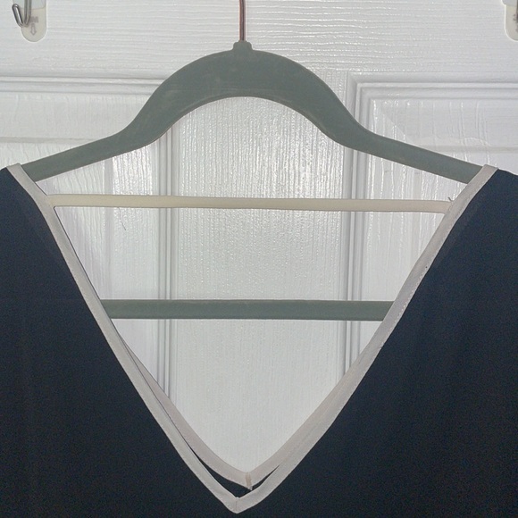 BCX Black and White Poncho Top - Picture 2 of 5